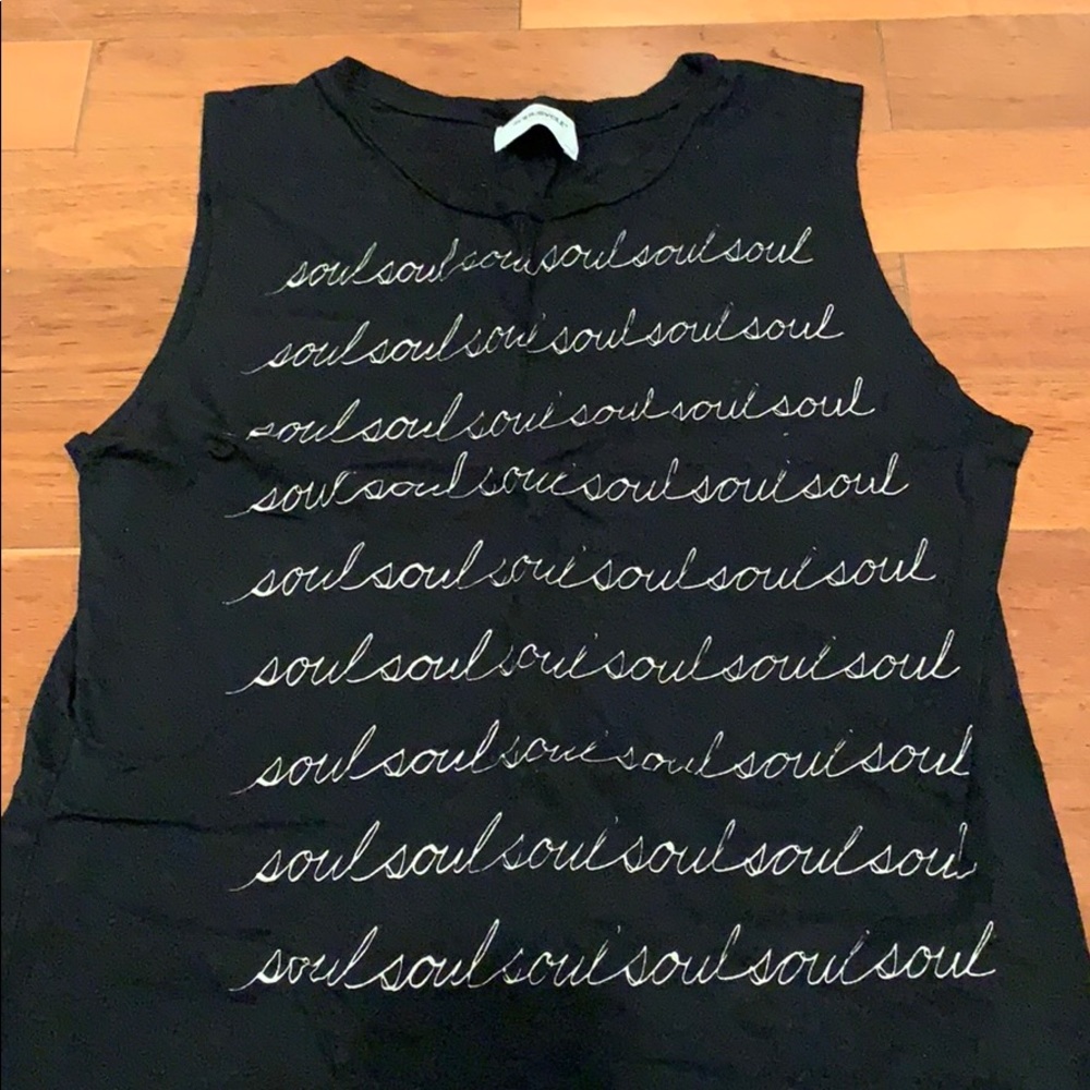 Black SoulCycke cursive tank